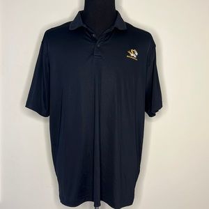 UNDER ARMOUR Loose Heatgear University of Missouri Missou Black Polo Shirt
